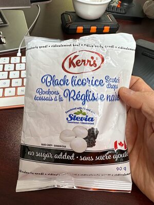 Black Licorice Scotch Drops Sweetened With Stevia