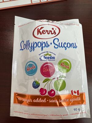 Lollypops Sweetened With Stevia