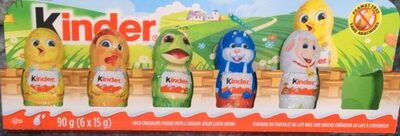 Kinder milk chocolate figure with creamy milky layer inside