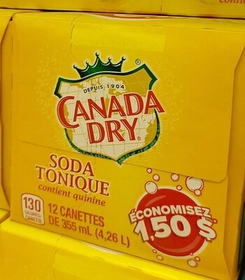 Tonic water front packaging