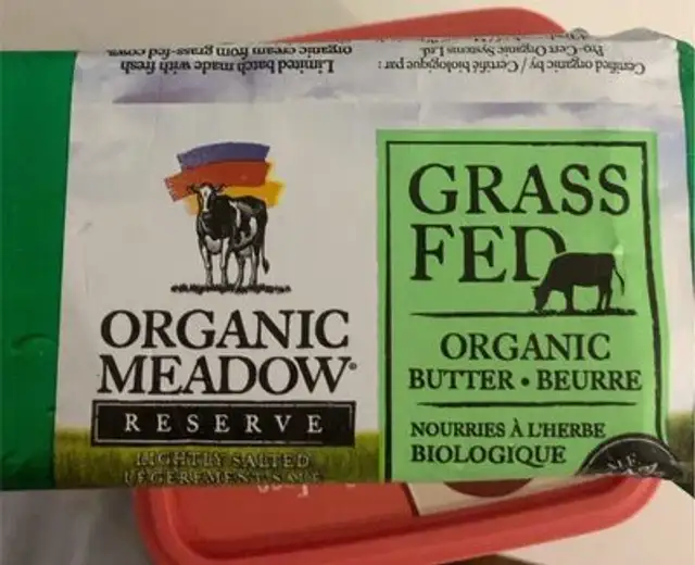 Grass fed organic butter
