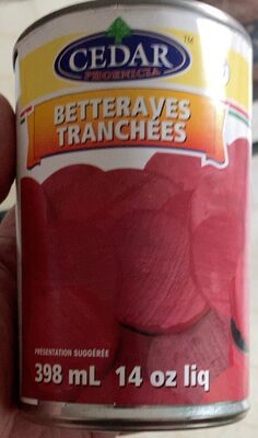 Betteraves tranchees