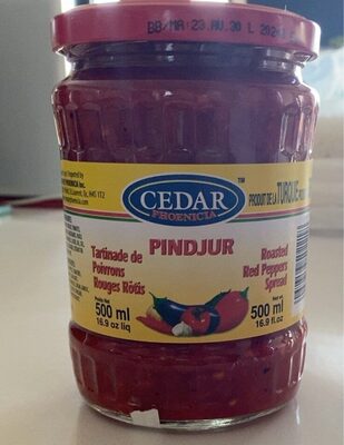 Tartinades de poivrons rouges rôties