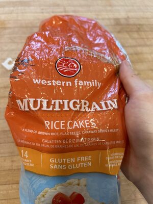 Multigrain Rice Cakes front packaging