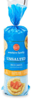 Unsalted rice cakes