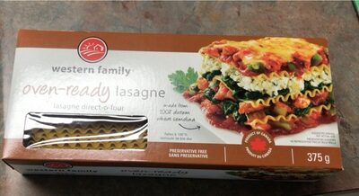 Oven-ready lasagne
