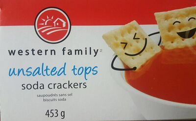 Unsalted tops soda crackers