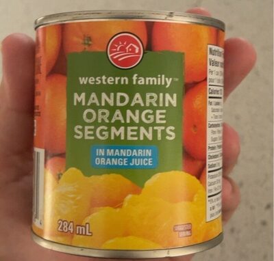 Mandarin orange segments front packaging