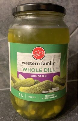 Whole Dill Pickles With Garlic