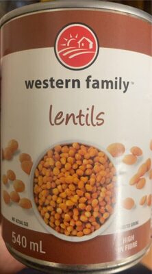 Lentils front packaging