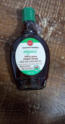 Western Family Organic 100% pure maple syrup