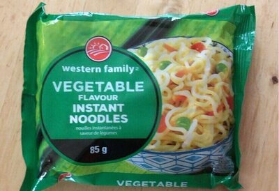 Vegetable flavour instant noodles