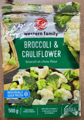 Broccoli & Cauliflower, Frozen, Cut