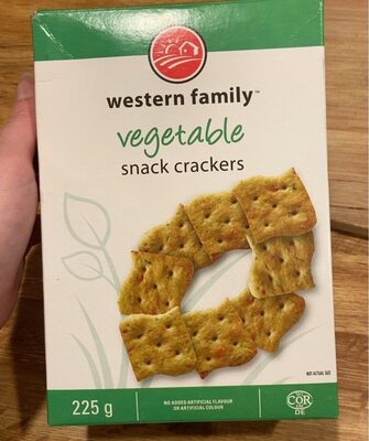 Vegetable snack crackers