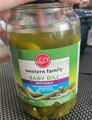 Dill pickles front packaging