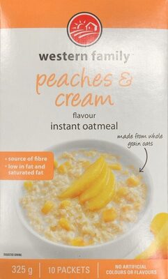 Peaches & cream instant oatmeal