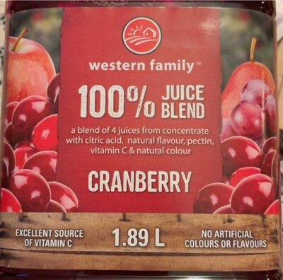 Cranberry juice blend