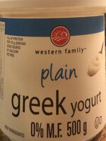 Plain greek yogurt