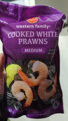 COOKED PACIFIC WHITE PRAWNS MEDIUM
