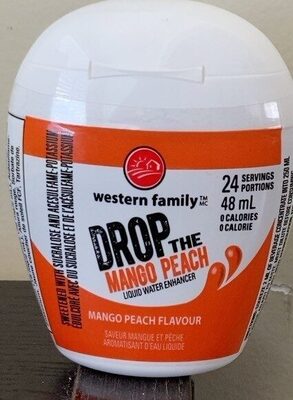 Drop the mango peach front packaging