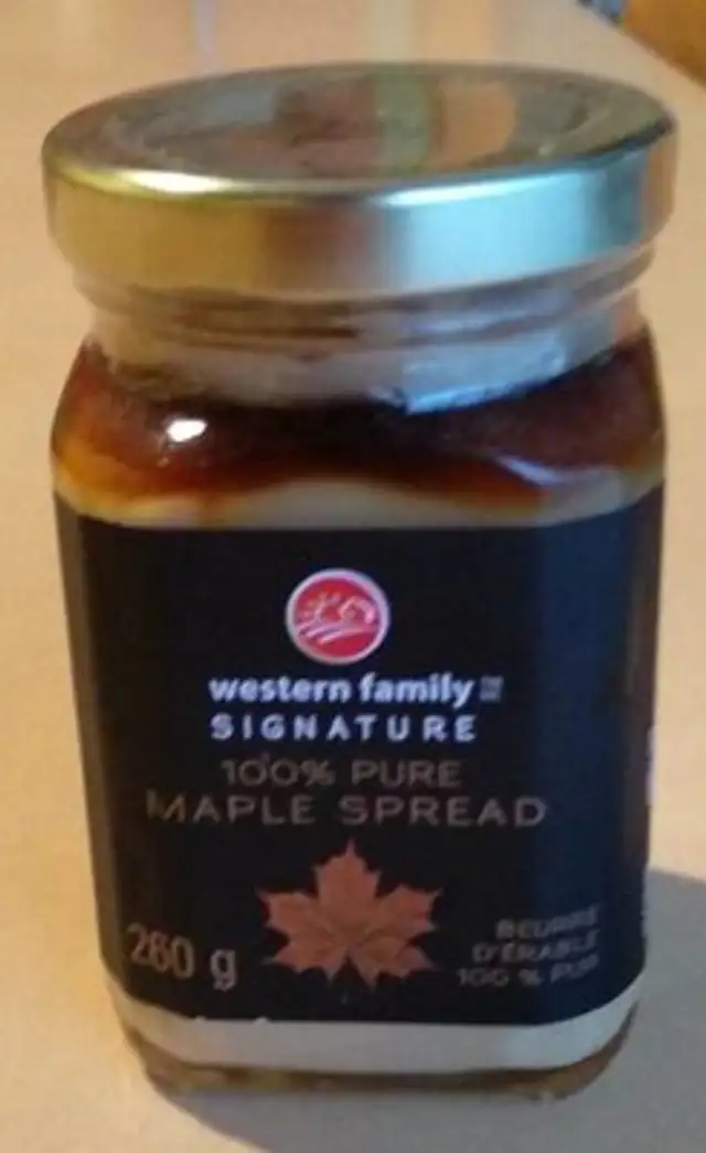 Maple Syrup front packaging