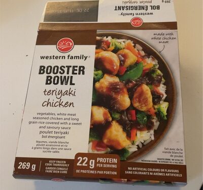Teriyaki CHICKEN boosted bowl front packaging