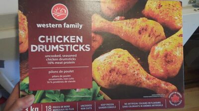 Chicken drumsticks front packaging