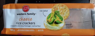 Cheese rice crackers