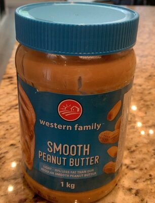 Smooth peanut butter front packaging