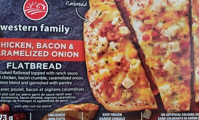 Chicken bacon and caramelized onion