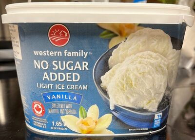 No Sugar Added Light Ice Cream Vanilla