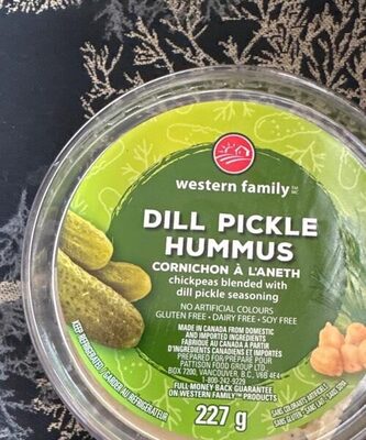 Dill pickle hummus