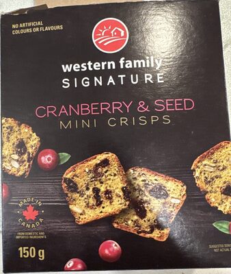 Cranberry And Seed Mini Crisps