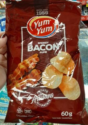 Chip bacon fumé front packaging