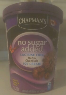 No Sugar Added Lactose Free Dutch Chocolate Ice Cream front packaging