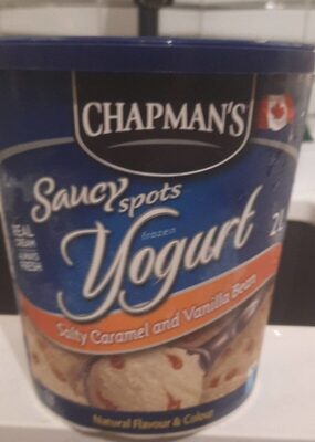 Yogourt glacé caramel salé et gousse de vanille