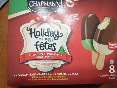 Gingerbread Mint Ice Cream Bars