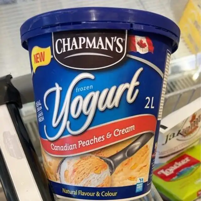Frozen Yogurt Canadian Peaches & Cream