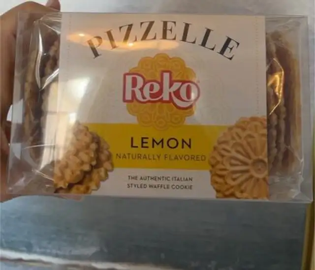 Lemon pizzelle