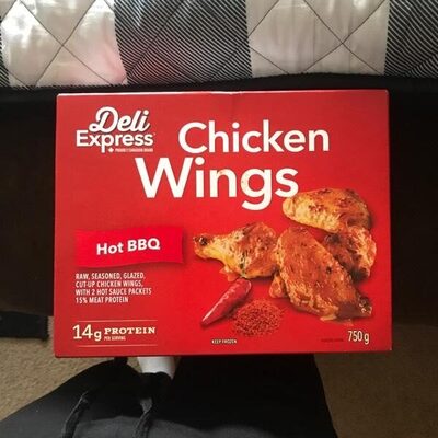 Chicken Wings Hot BBQ front packaging