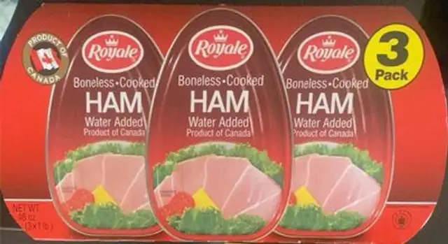 Boneless cooked ham