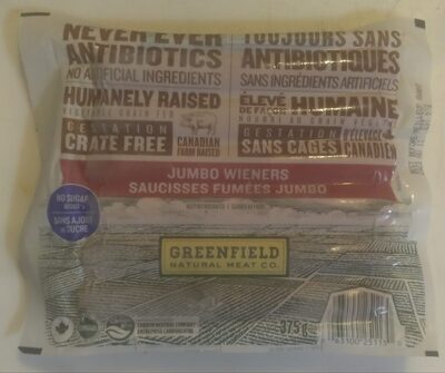 Jumbo Wieners front packaging