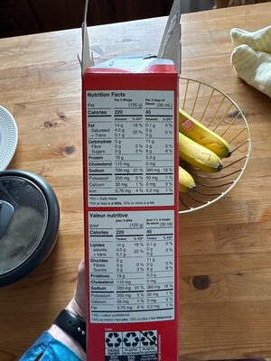 Chicken Wings nutrition facts table