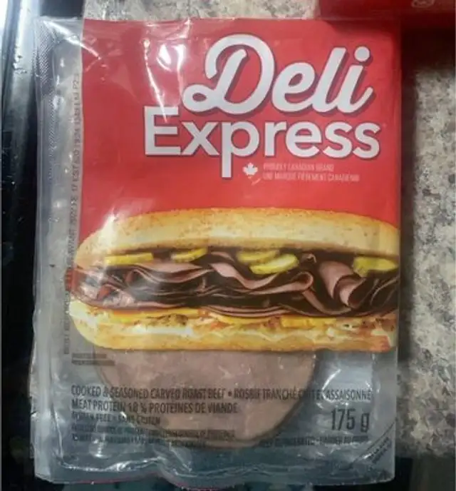 Carved roast beef