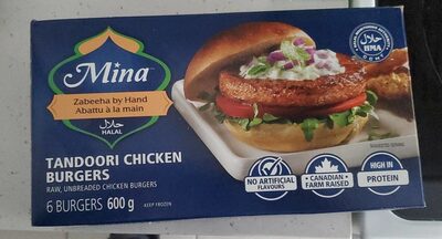 Tandoori chicken burger