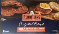 Breakfast sausage rounds, original.