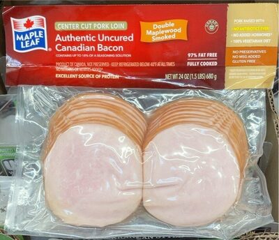 Authentic Uncured Canadian Bacon