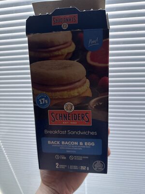 Back Bacon And Egg Breakfast Sandwich