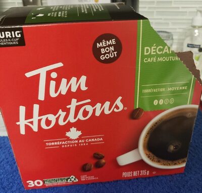 Tim Horton's Café décaféiné