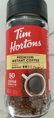 Premium instant coffee medium roast front packaging